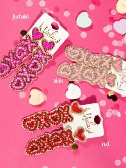 "XOXO" Seed Bead Earrings