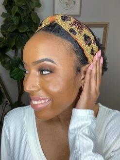 Leopard Gold Headband *Final Sale*