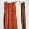 Ribbed Wide Leg Pants W/ Pockets | S-3XL SET W/ Sku47595