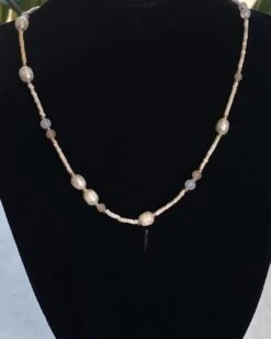Fresh Water Pearl Seed Bead Necklace